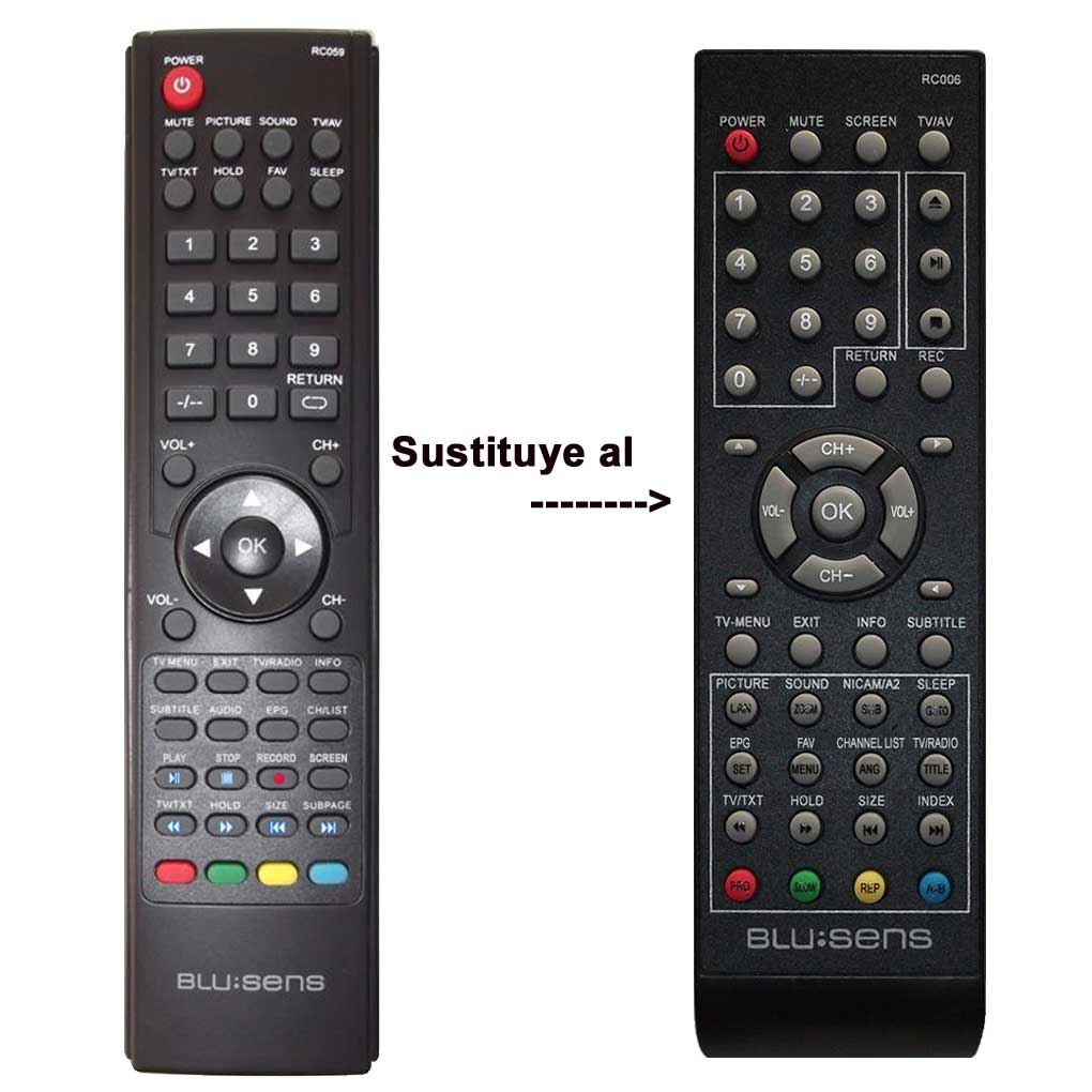 Blu sens RC059 Mando A Distancia Sustitutos Del RC006