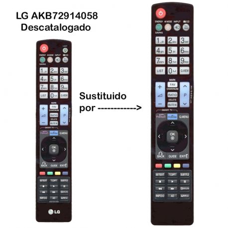 Mando a distancia sustituto del LG AKB72914058