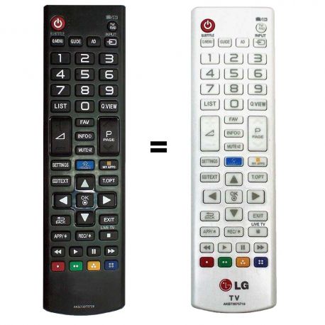 Comprar Mando a distancia estándar original 2022 para televisor LG. Teclas  para acceder a Netflix, Prime y Disney+ - Tienda LG