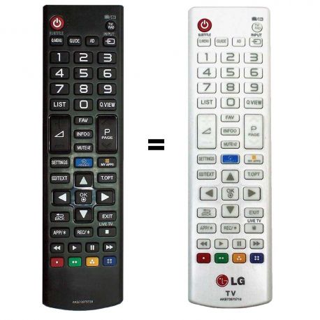 Mando a distancia TV compatible LG Smart-tv pequeño