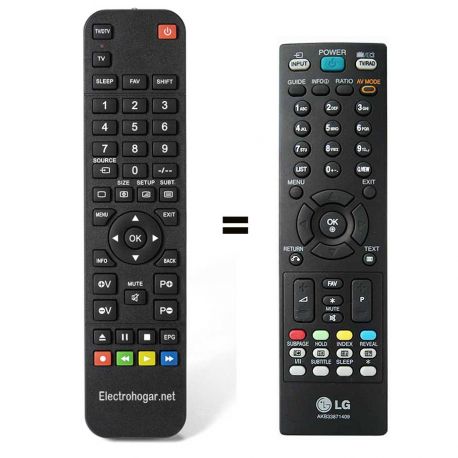 Mando a distancia compatible TV LG