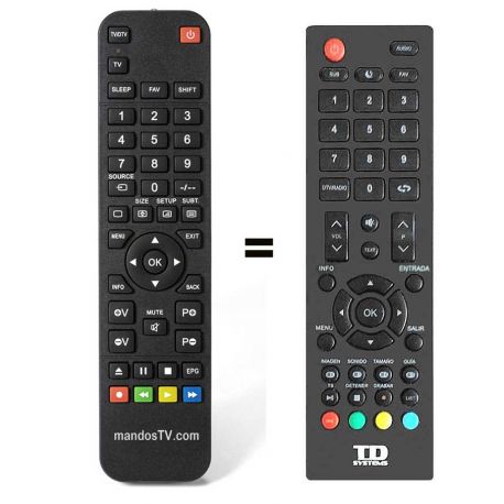 Mando a distancia para TD SYSTEMS, CONTROL remoto para SMART TV - AliExpress