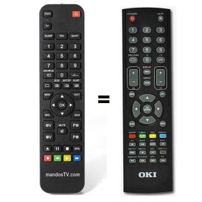  Mando a distancia para TV, reemplazo universal para OKI 16 19  22 24 26 32 pulgadas TV : Electrónica