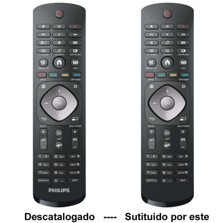 Mando a distancia recambio para Philips 9965-900-20569 y 9965-900-09989