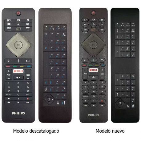 Mando a distancia original smartTV Philips con teclado RC-GE017-420.