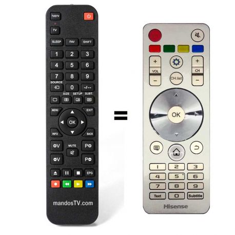 Mando Universal para TV Hisense desde 15,02 € - Entrega asegurada