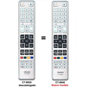 Mando a distancia Toshiba CT-90287 repuesto sustituto del original.