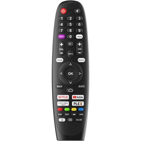 Télécommande Compatible SELECLINE EDENWOOD QILIVE - Remplacement Pour ED55A03UHD-EL, 40S222B, Q32H231 Et Autres Modèles