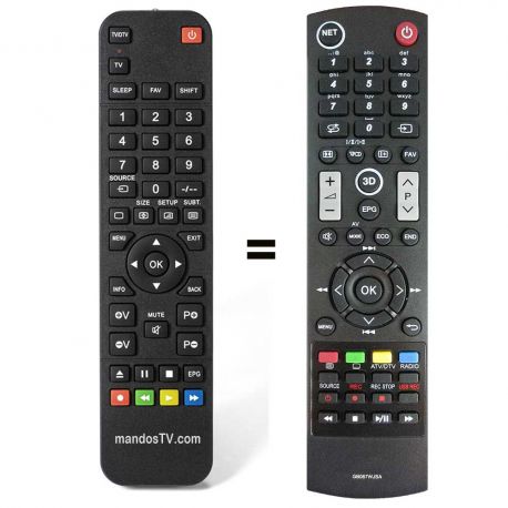 Mando a distancia Sharp GB067WJSA y RRMCGB067WJSA