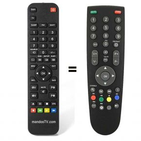 Mando a distancia sustituto del YD1187R y RC23 Grundig, Beko,